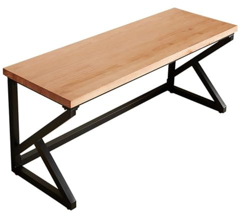 Schreibtisch Computertische Computertisch Aus Massivem Holz Mit Metallbeinen, Moderner Schreibtisch, Home-Office-Schreibtisch, Arbeitsstation Table Gaming Desk(A,180x80x75cm)