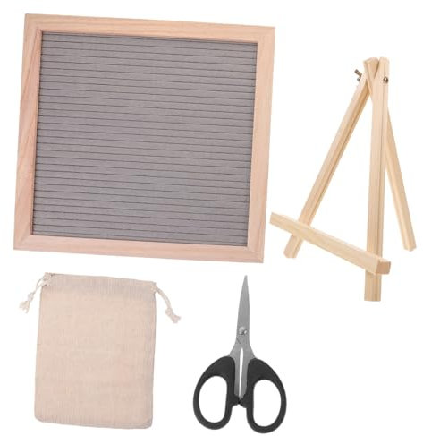 DIYEAH 1satz Quadratischem Buchstabenboard Mit Holzrahmen Und Zubehör Vielseitige Memo-tafel Für Partys Dekoration Und Botschaften Für Zuhause Und Büro