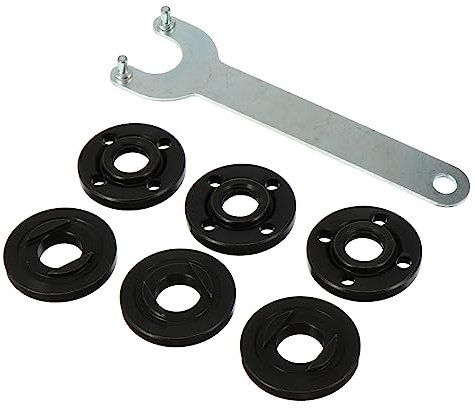 IWOWHERO Angle Wrench Spanner Nut Kit 7pcs Set for 125mm Angle Grinder Strong Construction Practical for Various Uses