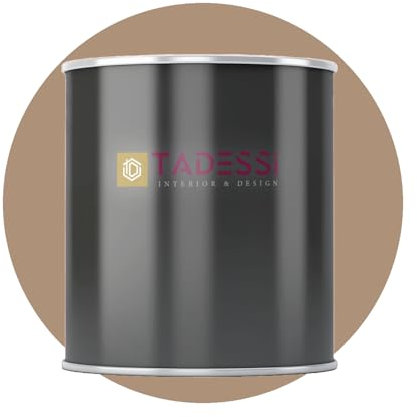 TADESSI Wall Select Wandfarbe Braun - Lederbraun - abwaschbare Innenfarbe matt - Dispersionsfarbe - Geruchsarm und Lösemittelfrei - 2.5 Liter Gebinde
