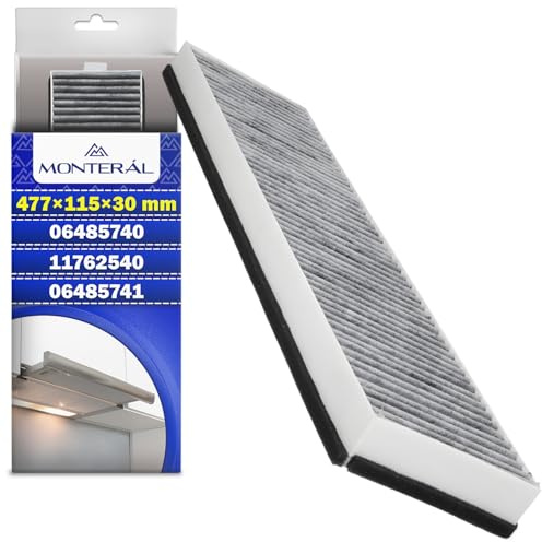Cooker Hood Carbon Filter DKF 13-P DKF13P DKF 13-1 DKF131 477x115x30 mm Extractor Hood with Original Code 06485740 11762540 06485741 for Miele - MONTERAL