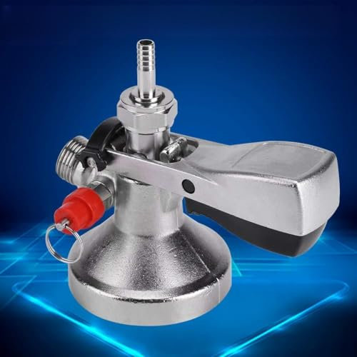 Acoplador de Barril de Acero Inoxidable Tipo G, Dispensador de Cerveza de Barril con Válvula de Aire para de Elaboración de Cerveza Casero, Kit de Grifo de Cerveza Profesional,