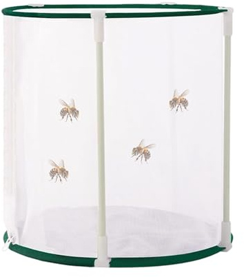 Butterfly Enclosure - Heavy Duty Outdoor Zipper Cage Terrarium, Caterpillar and Butterfly Growing House for Garden, Yard, Patio, Balcony, Lawn, Outdoor Observation, and Educational Nature Activities