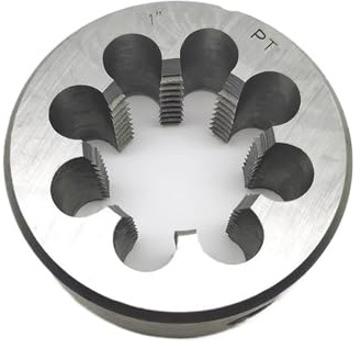 Matrices de roscado redondas, Terraja for roscar tuberías, rosca derecha, acero aleado, tamaños PT de 1/16 a 1 pulgada(Pt1l8-28)