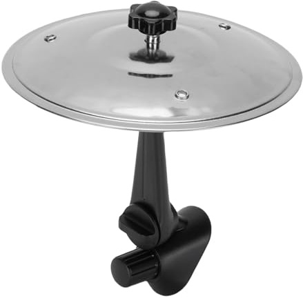 Xixian Platillo de Choque para Coche, Mini Tambor para Vehículos, Tablero de Ventilación Aire, Accesorios Prácticos y Divertidos Pequeños (Plata)
