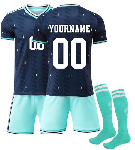 2026 Fußball Trikot, Personalisiert mit Eigenem Namen/Nummer für Erwachsener/Kinder, Weltmeisterschaft 2026 Fussball Trikot Shorts Socken Trainingsanzug Set Sport t Shirt Sportbekleidung