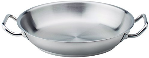 Pentole Agnelli Acier Inoxydable 18/10 Casserole avec Deux poignées 20 cm Acier