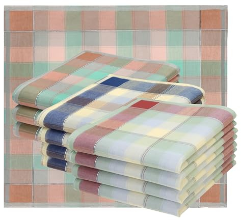 Betz 12 Stück Damen Stoff Taschentücher Paloma 3 Größe 30x30 cm 100% Baumwolle Farbe Dessin 7