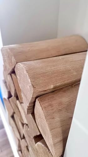 Kaminholz Buche 20kg – trockenes Brennholz aus Kernholz ohne Rinde, sofort verwendbar für Kamin, Ofen & Feuerschale