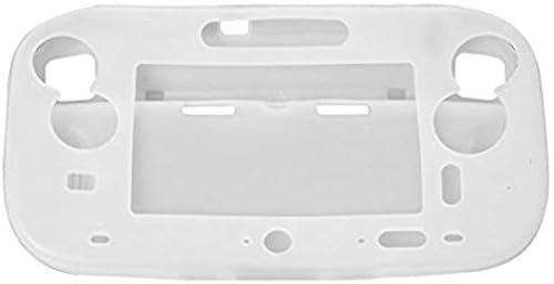 for Wii U Gamepad Controller Protective Soft Rubber Shell Case Cover Wii U Controller (White)