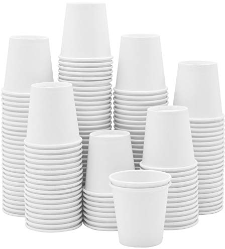 GUSTO [3 oz. - 300 Count] White Small Paper Cups, Disposable Mini Bathroom Mouthwash Cups - Eco-Friendly and Versatile (Formerly Comfy Package)