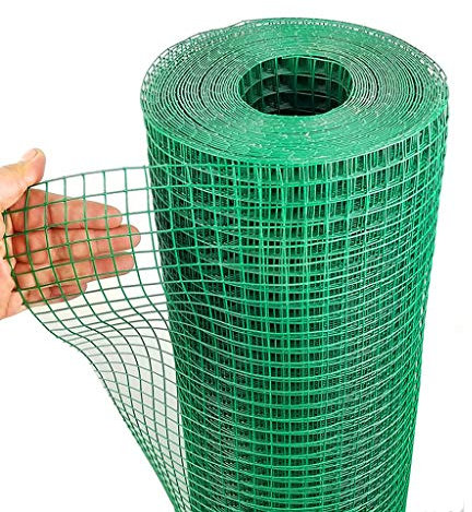 BBGS Grün Maschendraht-Zaun, PVC-beschichtetes 30mm Maschenweite 1,5/2 Mm Verzinktem Draht-Zaun-Rolle für Garten Geflügelnetz (Color : Style 2, Size : 1m Height)
