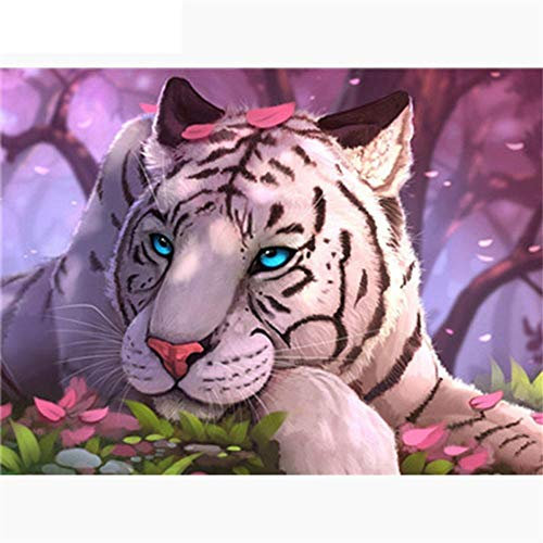 Yingxin34 1500 Stück Puzzle für Weißer Tiger Familienspiel Schlafzimmer Arbeitszimmer Dekoration-35x23 Zoll (87 x 57cm)