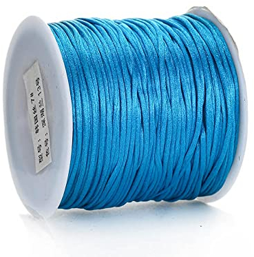 50 M/Rolle, 1 Mm, Baumwollkarte, Mehrfarbig, Knotenschnur, Nylonseil Für Schmuckherstellung, Zubehör, Diy, Geflochtenes Armband
