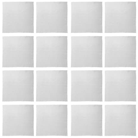 iplusmile 100piezas Paño De Limpieza De Joyería Plateada De Microfibra De Doble Cara Para Pulir y Restaurar El Brillo De Joyas y Utensilios De Plata Fácil De Usar y Duradero