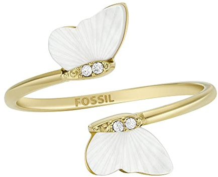 Fossil Damen Ringe aus Edelstahl offen