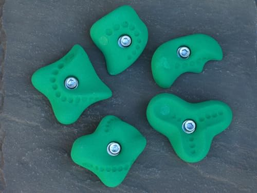 KS Klettergriffe Klettergriffe Set Pyramidenspitze, Farbe:grau