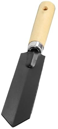 Cazzuola da giardino, pala da giardino con manico in legno, pala da terra per piantare, scavare, trapiantare, attrezzi da giardino con foro