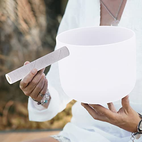 Kristall Klangschale, Meditieren Reinigungsschale 8 Zoll 20 cm, Crystal Singing Bowl Ängste abzubauen, Entspannung, Meditation, Yoga, Geschenk