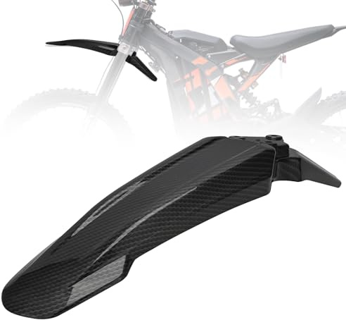 IUVWISN Schmutzfänger vorne für Surron Sur Ron Light Bee X S LBX elektrisches E-Bike Motorrad, Kohlefaser-Muster