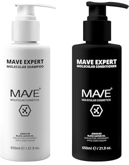 MAVE EXPERT – Stärkendes Shampoo & Conditioner (je 650 ml) | Regeneration & Feuchtigkeit | Haarwachstum, Kräftigung & Volumen | Für feines, trockenes & strapaziertes Haar | Sulfatfrei, ohne Parabene |