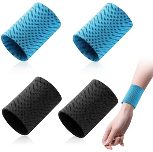 2 Pairs Wrist Sweat Bands Men, Sweat Bands Wristbands Men Women