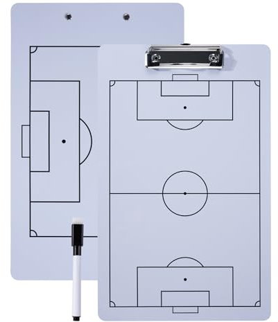 Miershanwell Magnétiques Tableaux Tactiques de Football, Entraîneur de Footbal Futsal Stratégie Panneau kit Soccer Coaching Board Soccer Sports Accessoire avec Marqueur et Gomme