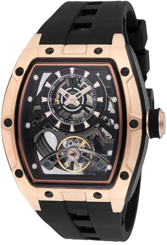 Invicta S1 Rally 49037 Herrenuhr - Automatisches Uhrwerk - Edelstahl mit schwarzem Zifferblatt - 44 mm