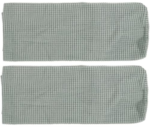 STOBAZA 2Pcs Green Sofa Armrest Covers Elastic Armrest Protectors Soft Towels for Home Office Skin Friendly for Living Room and Bedroom Decor