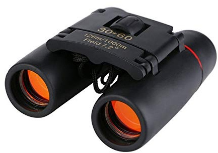 ZJFHEYUO Telescopio monoculare Portatile con Zoom 30x60, binocolo Pieghevole con Luce scarsa per Birdwatching all'aperto, Viaggi, Campeggio, Nero