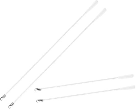 BESTYASH 4 Pezzi Asta per Tende Verticali in Fibra di Vetro con Ganci Accessori per Tende da Finestra, Parti di Ricambio per Casa o Ufficio