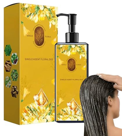 Teinture Capillaire pour Femmes | Crème Colorante Pratique Sans Danger - Shampooing Fortifiant avec Après-Shampooing Crème à Longue Durée pour Toute la Famille