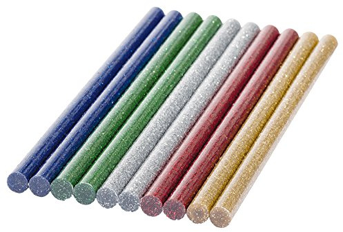 Bosch Accessories Klebesticks Glitter (10 Stück, Ø 7 mm), 2609256D31, Mehrfarbig
