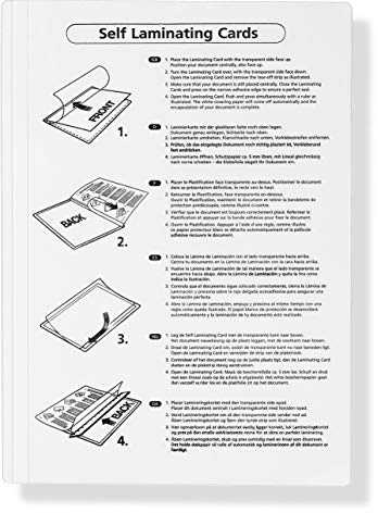 Kaltlaminiertaschen Selbstklebend, 20er-Set, je 160 x 222 mm, Transparent | Selbstklebende Laminierfolien aus PET zum Versiegeln und Schützen von Fotos, Speisekarten etc. ohne Laminiergerät