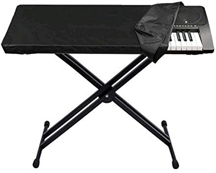 Abdeckung Für Klaviertastatur,Staubschutz Für Klavier Mit Kordelzug,61/88 Tasten,Zum Digitalpiano Yamaha Casio Roland,210D Oxford Schwarz 98X42X21Cm