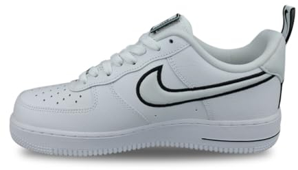 Nike Herren Air Force 1 Basketballschuh, Weiß und Schwarz, 45 EU
