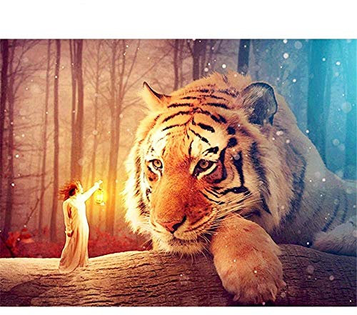 Yingxin34 Puzzle Erwachsene Kinder 1500 Teile Riesiger Tiger Familienspiel anspruchsvoll Kinder Home Entertainment Spielzeug Wohnkultur Geschenke für Freunde Dekompression der Erwachsenen