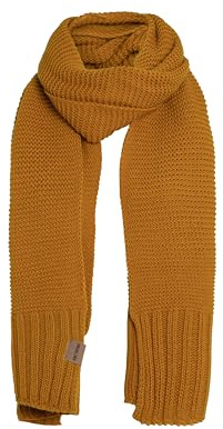 KNIT FACTORY - Jamie Schal - gewalkter Wolle Strickschal - 2m lange Winterschal für Damen und Herren - 200x45 cm