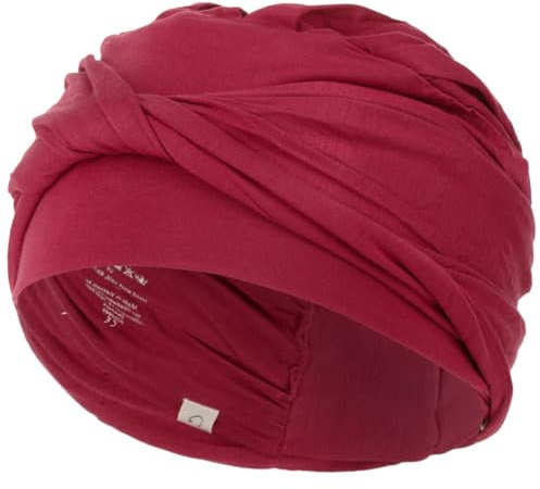 Christine Headwear Kvinnors Shakti Turban Pannband, Röd Knopp, En Storlek