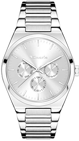 Tamaris Damen analog Quarz Uhr mit Edelstahl Armband