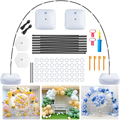 OBOVO Kit per Arco Palloncini Struttura, Struttura Regolabile Riutilizzabile per Arco di Palloncini per Matrimonio, Laurea, Compleanno, Decorazioni Natalizie