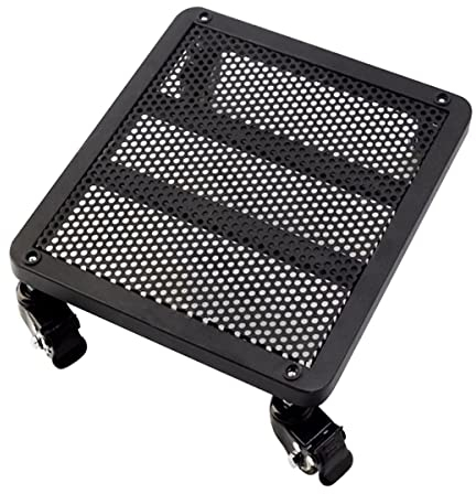 Pflanzgefäße Auf Rädern Quadratischer Pflanzenroller,Mobile Blumentopfablage Mit Dichtem Gitter,Gewichtstragendes Universalrad,Stahl-Pflanzenständer Indoor Outdoor ( Color : Black , Size : 40x45cm )