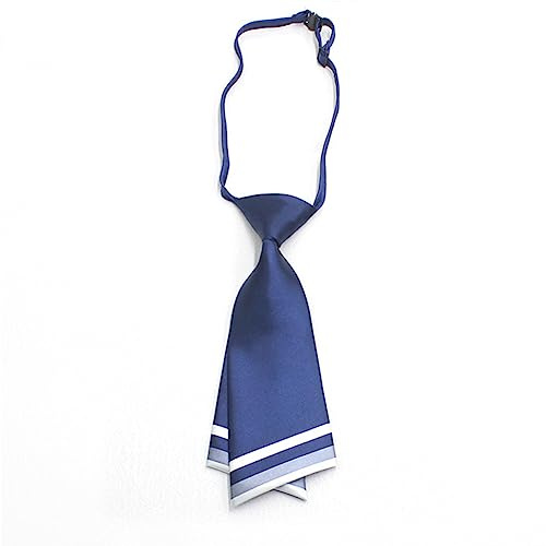 JKQBUX Cravate pour femme Uniforme à rayures réglables Cravate pré-nouée pour filles Accessoires de travail Cérémonie