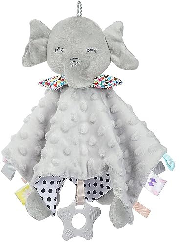 BABYZOCO Doudou Bebe, Manta de Seguridad para Bebés, Mantita de apego bebé, Dudus Bebe, Toalla para bebés, Mantita de apego bebé, Regalos Bebes, 100% Poliester, 26x27cm, Diseño Elefante