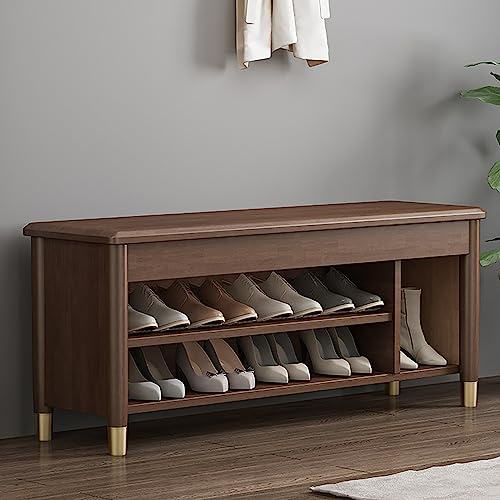 BROLEO Étagère À Chaussures Armoire de Rangement Pour Chaussures Pour Entrée Avec Rangement Pour Bottes, Banc de Rangement Pour Chaussures Avec Siège, Armoire À Chaussures Peu Encombrante Pour Entrée