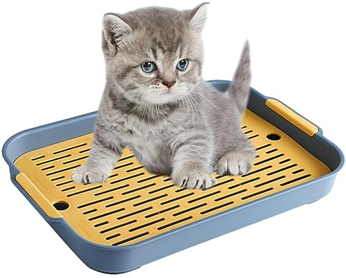 Kaninchen Katzentoilette, Kaninchentoilette, Katzenklo Für Kitten, Kleintiere Töpfchentrainer Kaninchenkäfig Toilette, Rechteckige Haustiertoilette Für Hamster Meerschweinchen Chinchillas Frettchen