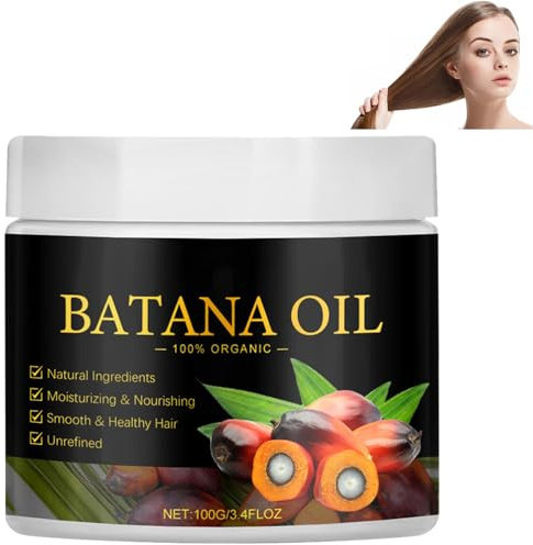 KOAHDE Cheveux Plus Epais et Plus Volumineux,Huile Pousse Cheveux,Batana Améliore l'Eclat des Cheveux,Huile De Batana Bio Pour La Croissance Des Cheveux,Laisse Les Cheveux Plus Lisses,100G