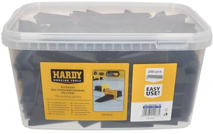 HARDY WORKING TOOLS Tile Levelling Wedges Pack of 250 Bucket