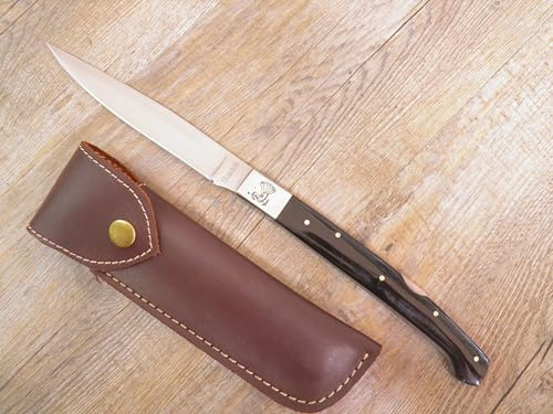 COLTELLO 32 CM Pattada sardo MANICO IN corno di bufalo Pattadesa con fodero e incione personalizzata
