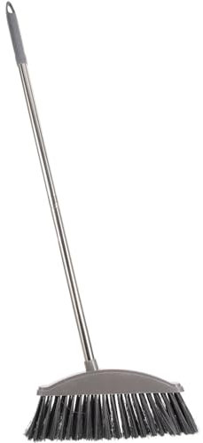 PRETYZOOM Scopa con Manico in Acciaio Inossidabile per La Pulizia dei Pavimenti E per Spazzare Gli Esterni